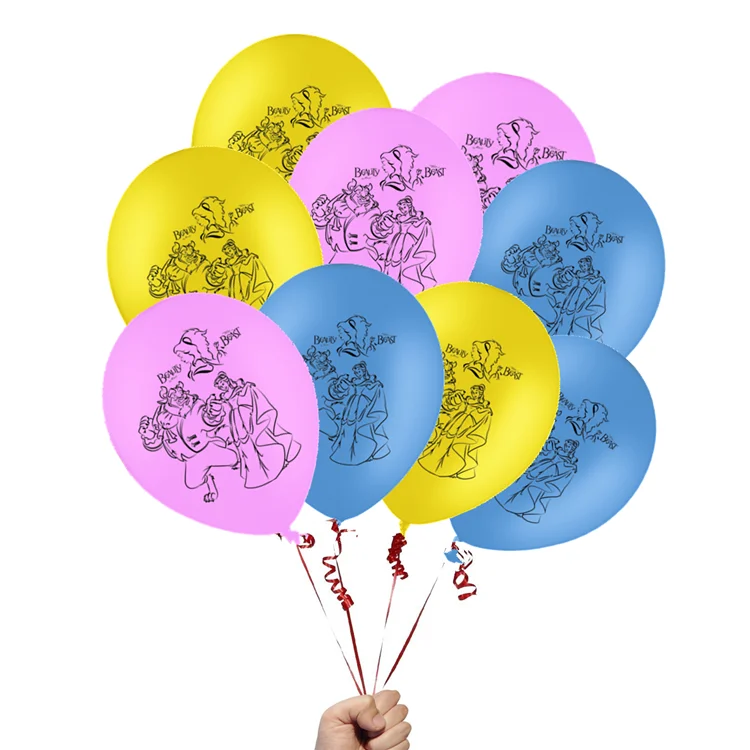12 шт. Детские воздушные шары Красавица и Чудовище | Дом сад
