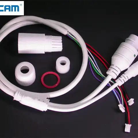 Сетевой кабель ESCAM для модуля платы IP-Камеры CCTV (RJ45 / DC) стандартного типа без проводов 4/5/7/8, светодиодный индикатор состояния 1x
