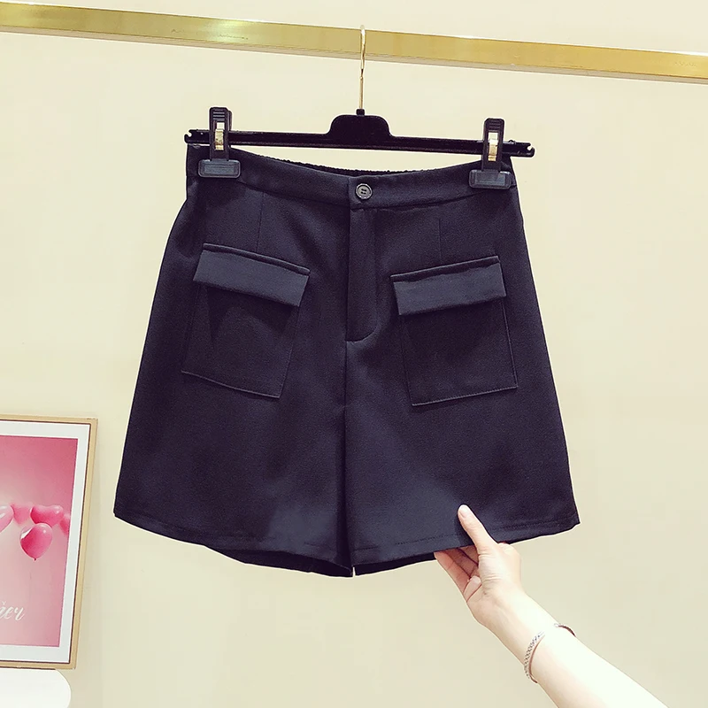 

Women Casual Running Sports Shorts Waistband Elastic Waist Shorts Fashion Black