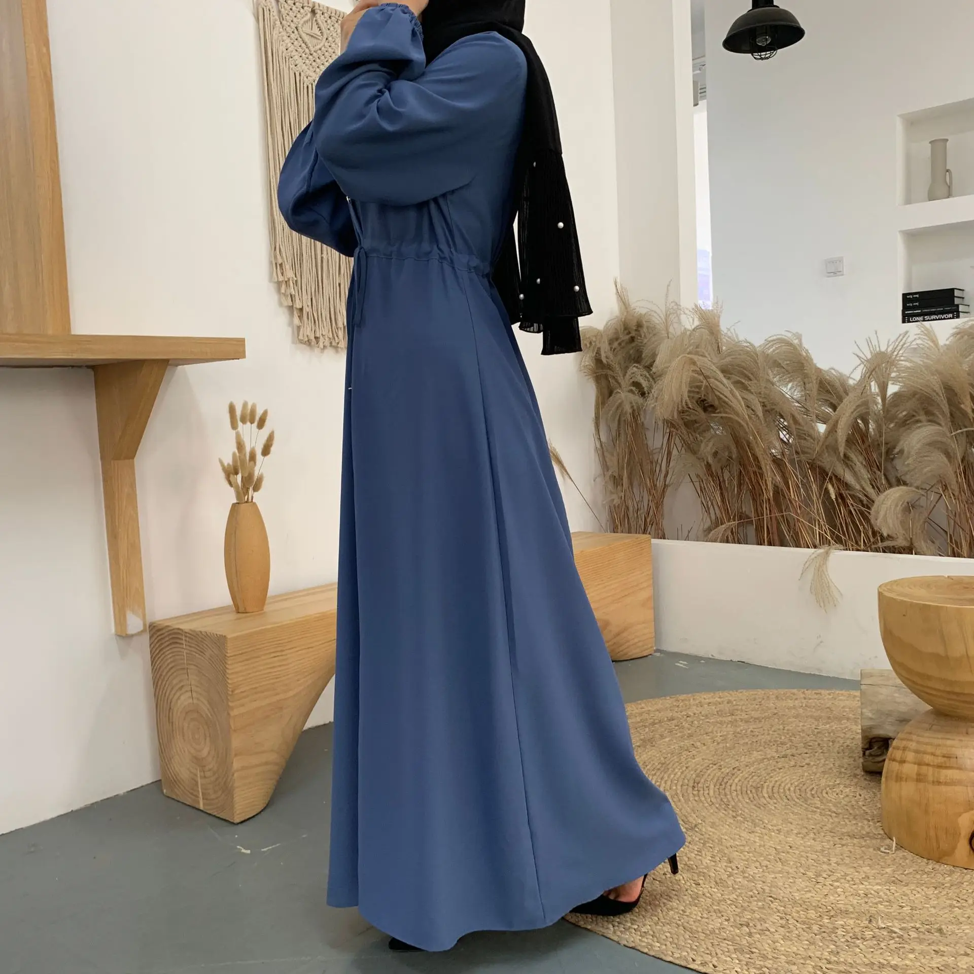 2021 женский Дубай Abaya Турция мусульманский модный хиджаб длинное платье с
