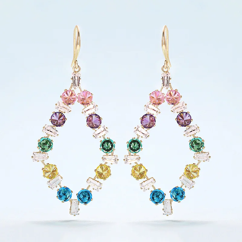 Очень девушка 64 мм новые модные украшения из циркония кристалл в форме ромба