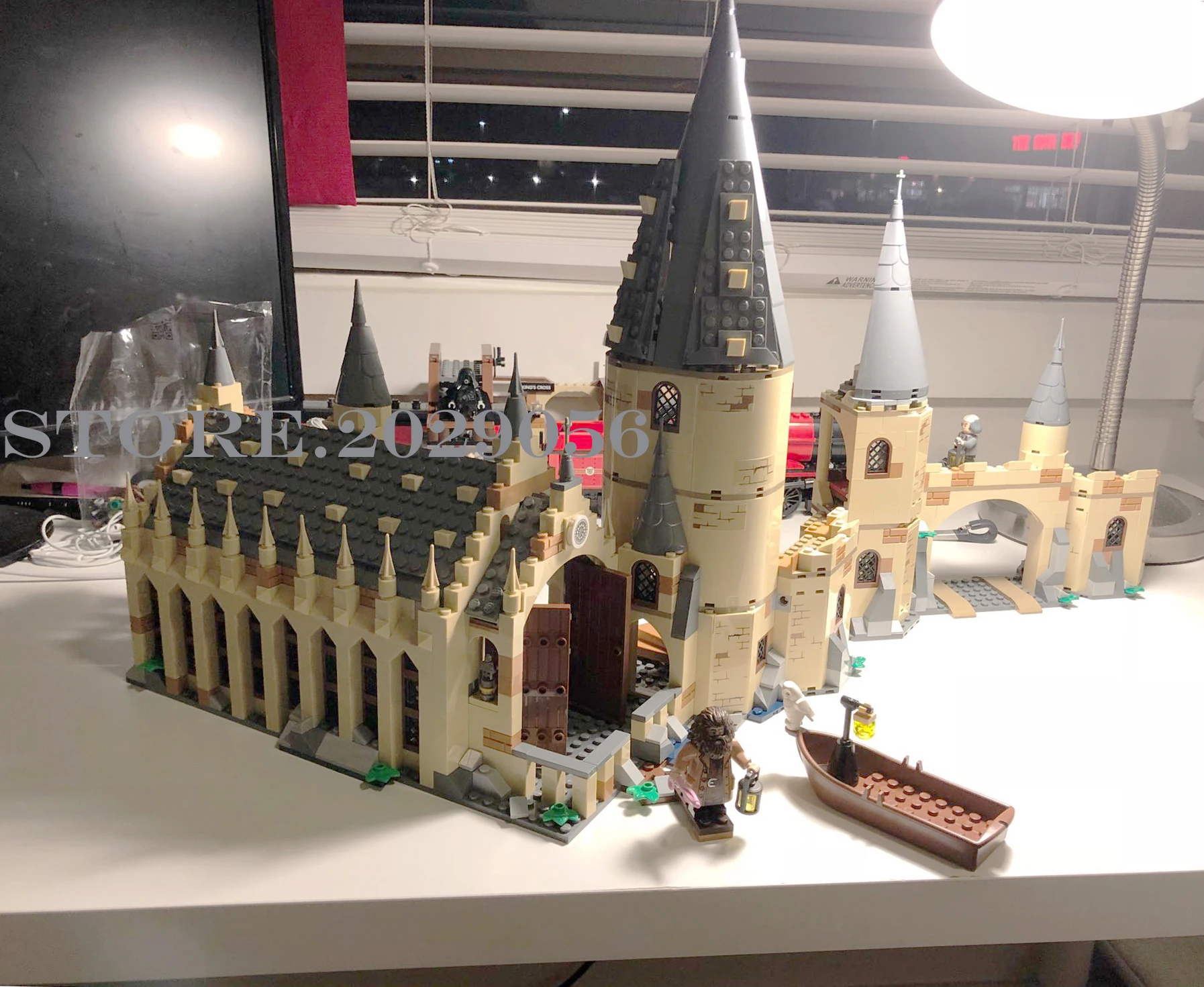 11007 Поттер Волшебный мир фильмы серии H gwarts большой зал 878 шт. Модели Строительные блоки 75954 39144 16052 игрушки