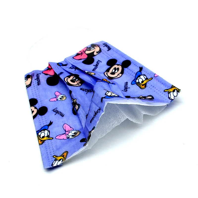 Милая одноразовая маска Микки и Минни для взрослых детей мультяшный Рисунок
