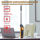 Беспроводной Анемометр Testo 405i, ручной Мини анемометр с горячим проводом и смарт-зондом, приложение для измерения скорости ветра, инструмент для тестирования