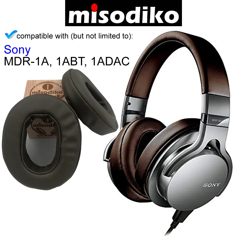 Замена misodiko Угловые амбушюры Подушка Комплект-для sony MDR-1A, MDR-1ABT, MDR-1ADAC, наушники Запчасти Наушники