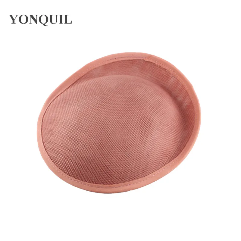 dark peach 20 см имитация Sinamay вечерние волосы чародей База Millinery Вуалетка шляпа база Ремесло Материал 5 шт./лот SYB01 - Цвет: dark peach