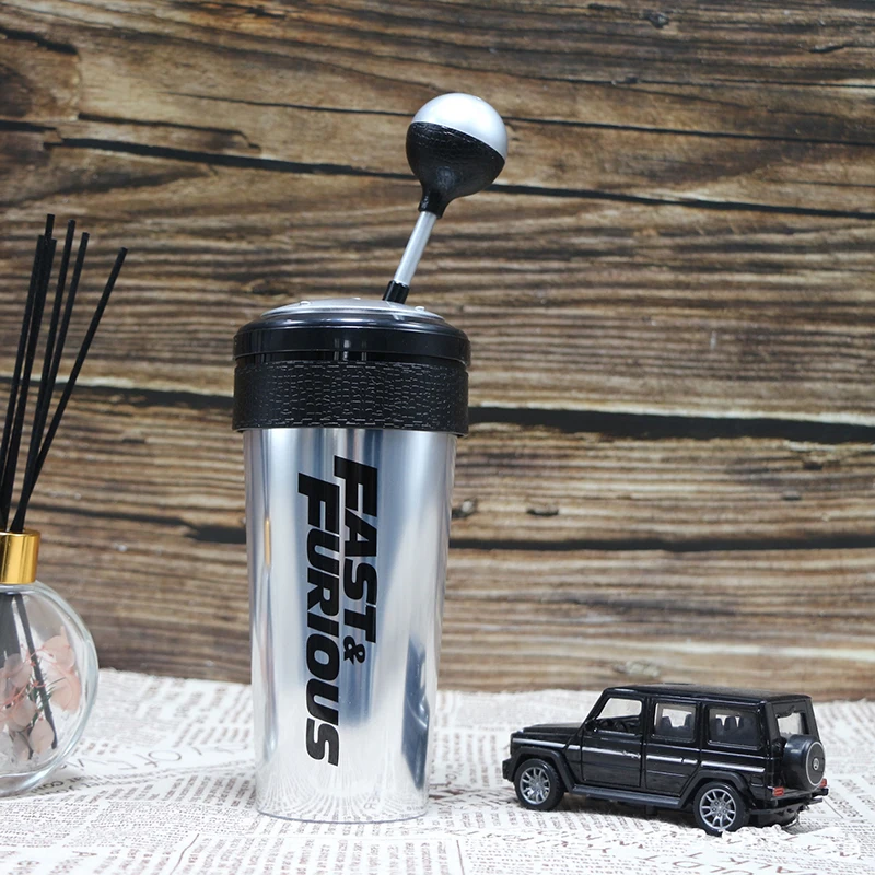 Стакан для воды Fast and Furious 9 стаканы с соломинкой и крышкой рычагом переключения