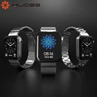 Ремешок для Xiaomi Mi Watch Global, металлический сменный Браслет из нержавеющей стали для наручных часов, кожаный браслет, магнитные аксессуары