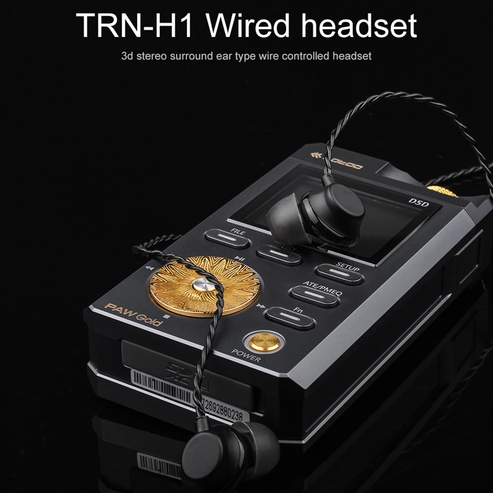 Hi-Fi наушники TRN H1 железная гарнитура с сабвуфером проводной разъем 3 5 мм