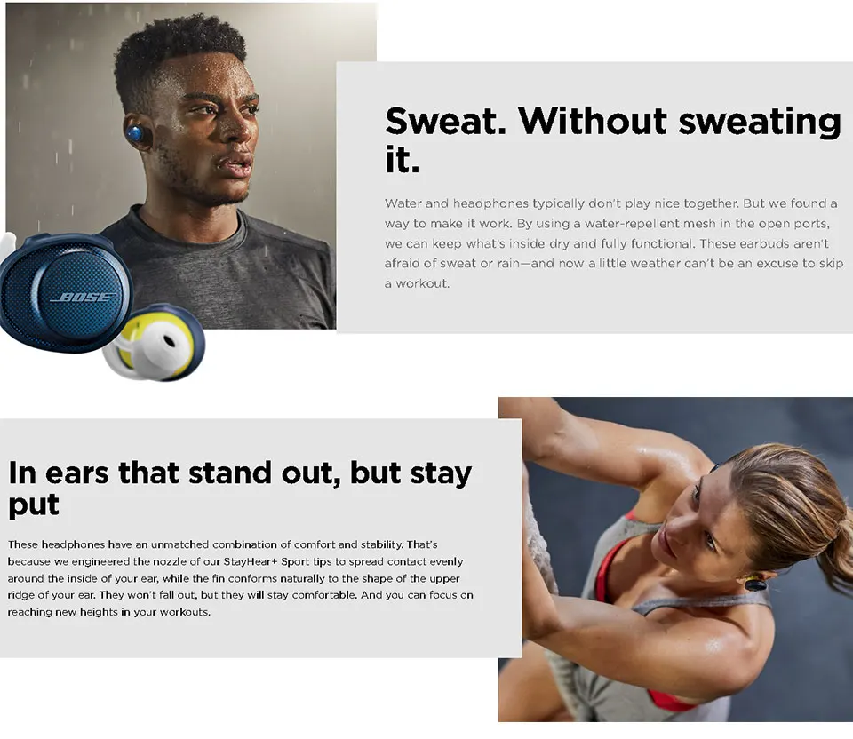 Bose SoundSport Free True беспроводные Bluetooth наушники TWS спортивные наушники водонепроницаемые наушники гарнитура с микрофоном