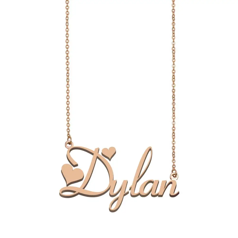 

Dylan Name Necklace , Custom Name Necklace for Women Girls Best Friends Birthday Wedding Christmas Mother Days Gift