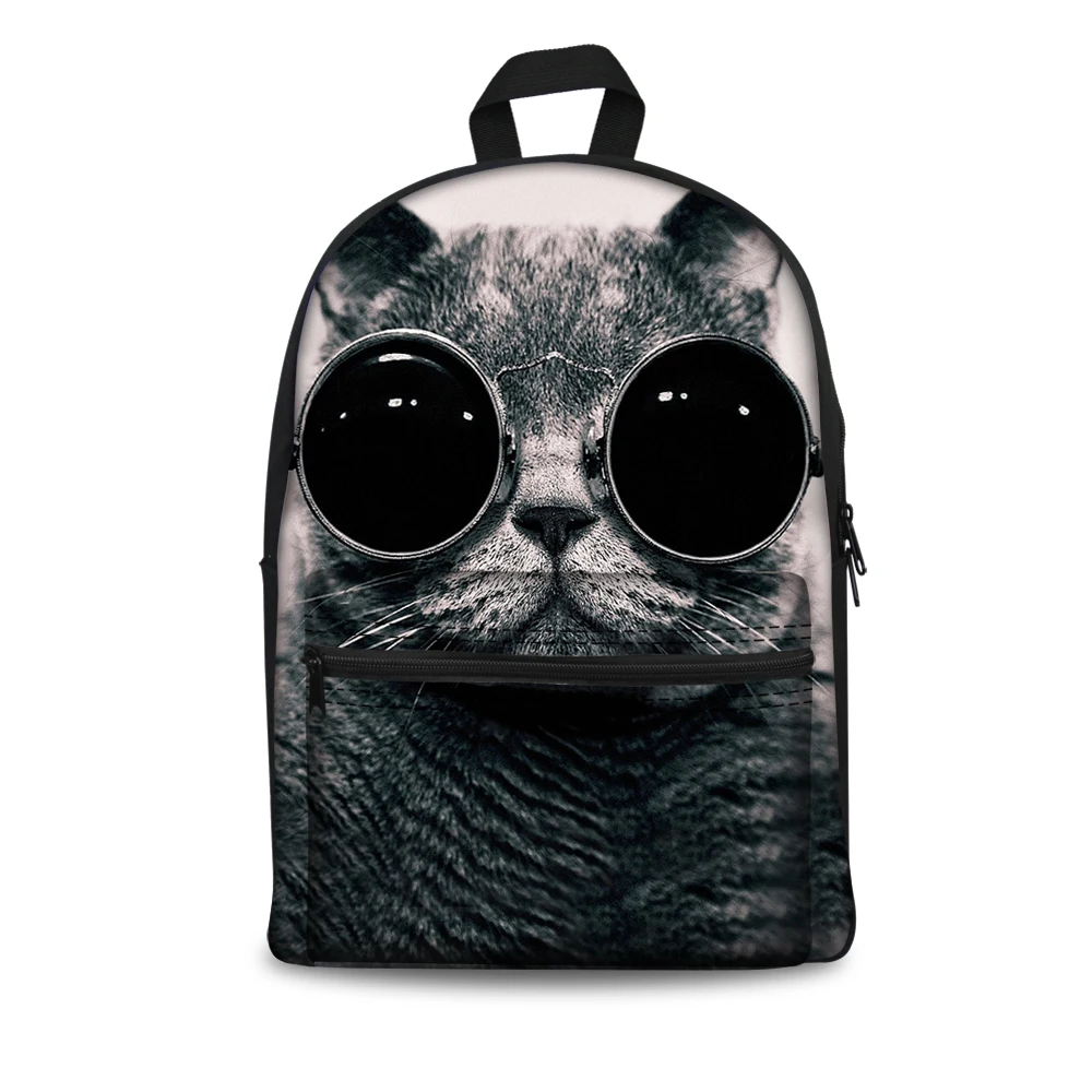 Милые детские рюкзаки с принтом кошек школьные ранцы для мальчиков и девочек