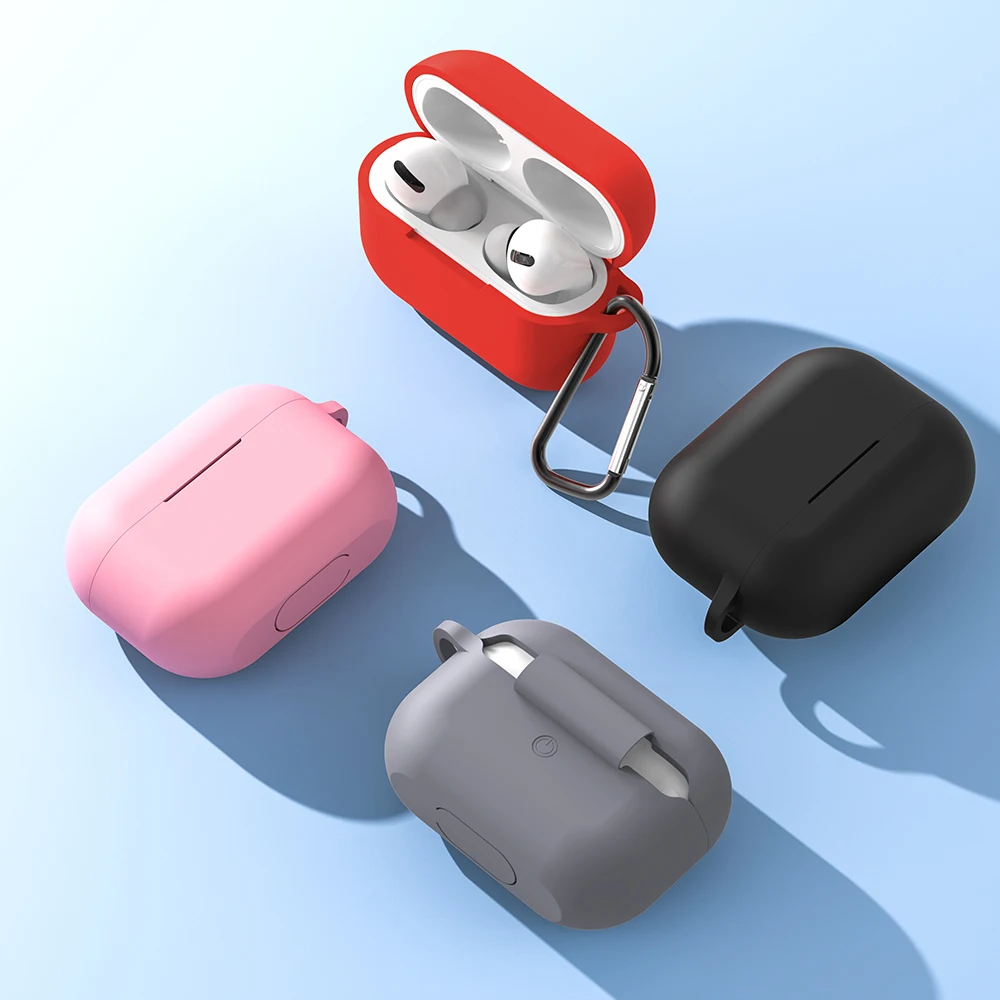 TOPK силиконовый чехол Защитный для Apple Airpods Pro TWS Bluetooth наушники Мягкий AirPods защитный