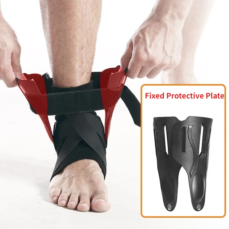 

1PC Adjustable Pressurized Ankle Support Brace Protector Foot Strap Elastic Belt Sports Gym Accessory Rehabilitation Equipment