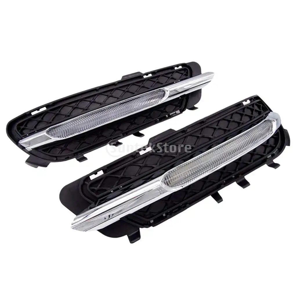 

1Pair LED Daytime Running Light Frog Light for Mercedes- W212 E-Class 2011-2013