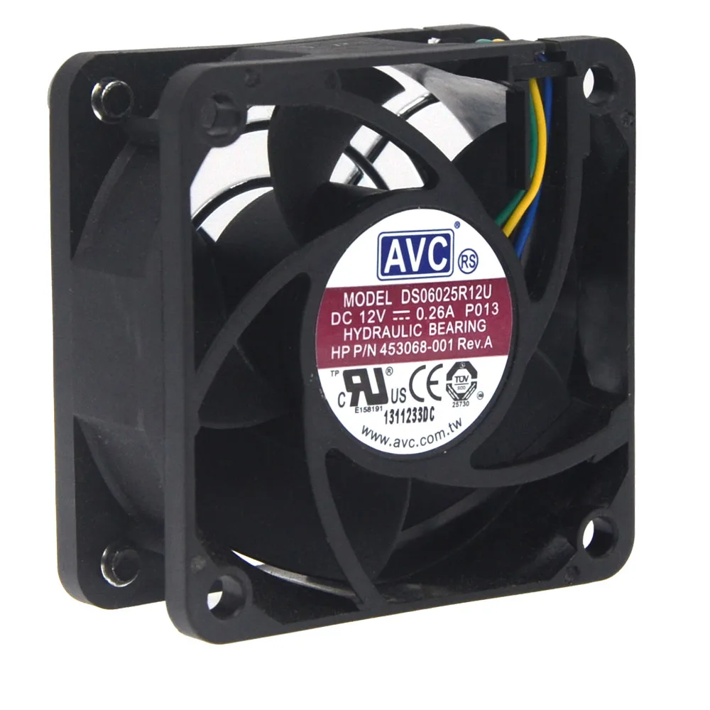 1 шт. DS06025R12U Новинка для AVC DC 12V 0.26A 4 проводной контактный разъем 60 мм 60x60x25 серверные