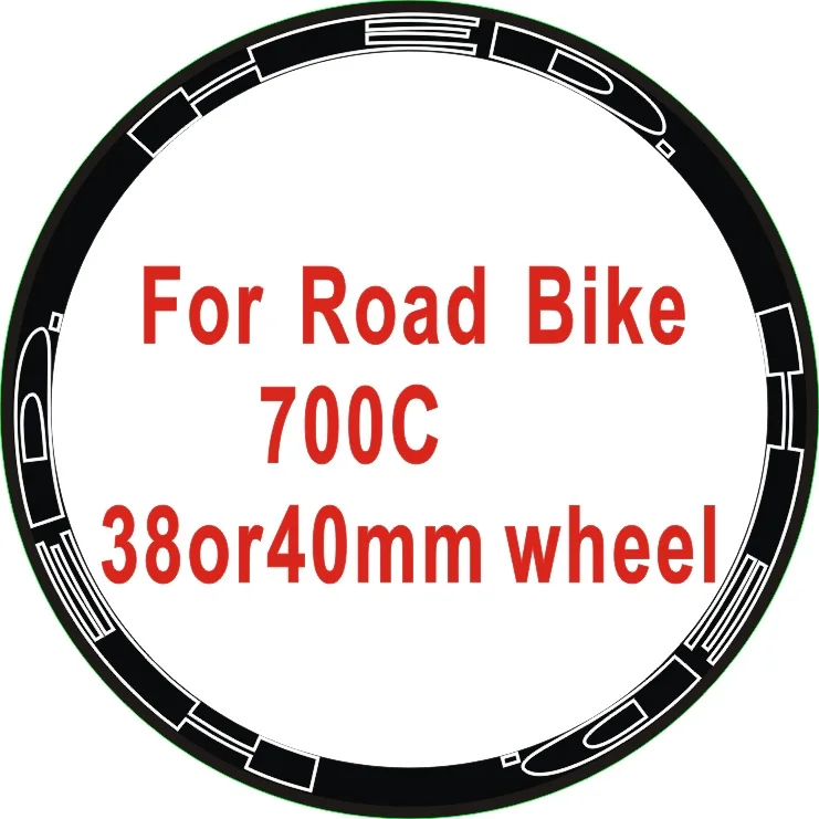 12 шт наружный HED обод колеса брендовая наклейка 2 колеса/Набор дорожный велосипед