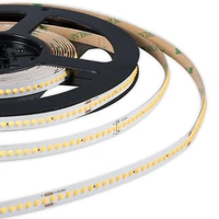 ip20 dimmable 160 240chipsm fob cob led tape dc12v 24v white linear stripe 8mm pcb width for room decoration