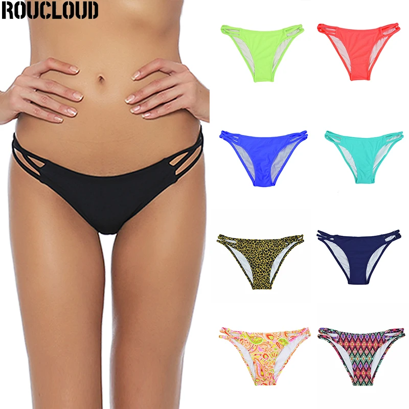 Женские бикини одноцветные купальные штаны лето 2020 сексуальный купальник для