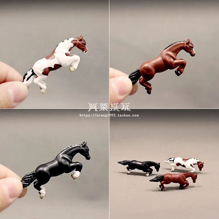 Миниатюрная модель лошади Appaloosa Lusitano Clydesdale Haflinger пони Steed Pinto стальон ранчо