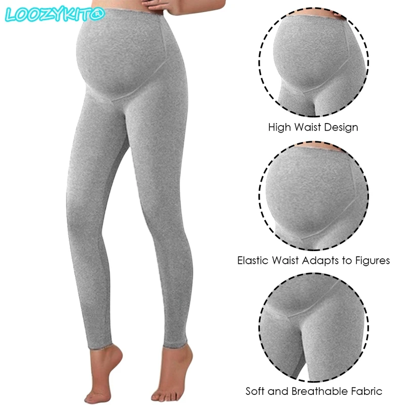 

Women's Active Yoga Lounge Sweat Pants Everyday Maternity Belly Support Leggings