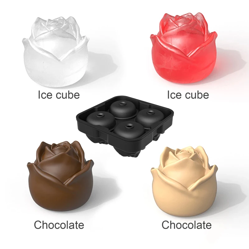 4 клетки большая силиконовая форма для льда Форма конфетный торт Сезон: Осень