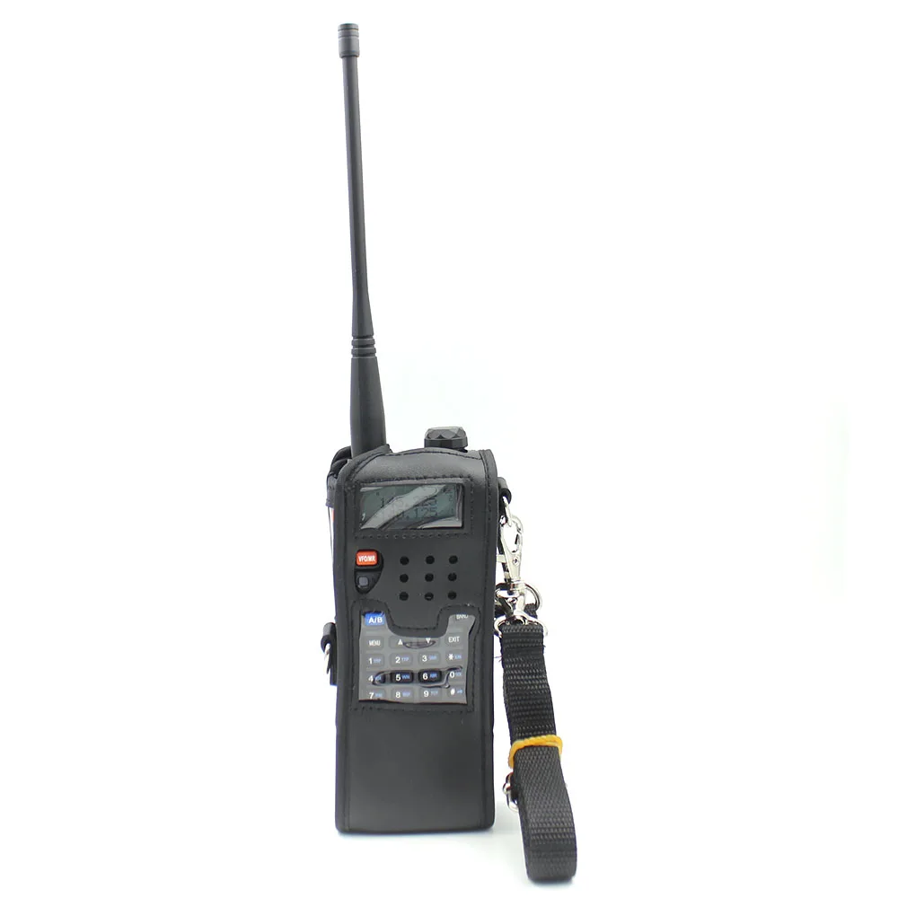 Удлиненная кожаная мягкая сумка-чехол для Baofeng UV-5R 3800 мач портативная рация UV 5R TYT