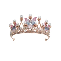 children tiara headdress princess girl birthday child crown cute butterfly headband