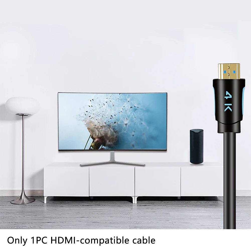 Разветвитель HDTV монитор позолоченный портативный аудио 4K для HDMI-совместимый