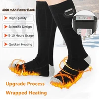 upgrade charging electric heating socks winter foot warmers outdoor activities cold protection unisex heating long socks 3 7v