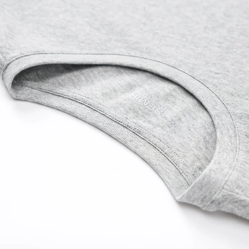 Футболка SEMIR мужская с длинным рукавом хлопковый пуловер контрастными буквами