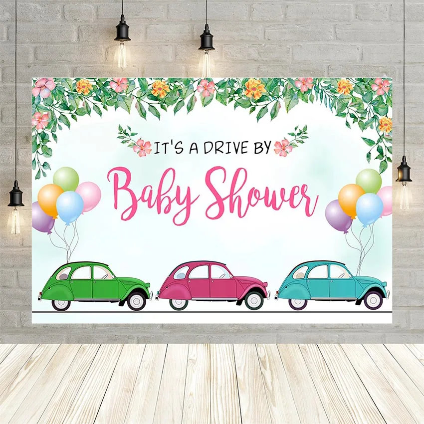 

Avezan Photography Background Cartoon Cars Flower Backdrops Baby Shower Balloon Children Kids Birthday Party Banner Photo Studio
