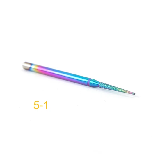 5-1 Diamond Cuticle Nail Drill Bits Milling Cutters Burr Files Manicure Pedicure Polish Removing Gel Electric Machine Tools TR1514-1 - Цвет: 5-1