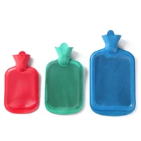 hot water bottle solid color thick pvc silicone rubber hot water bottle irrigation hand warmers portable thick hot water bottle