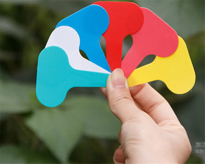 Недорогие Пластиковые Т-образные этикетки нежного дизайна 10 шт. для растений и