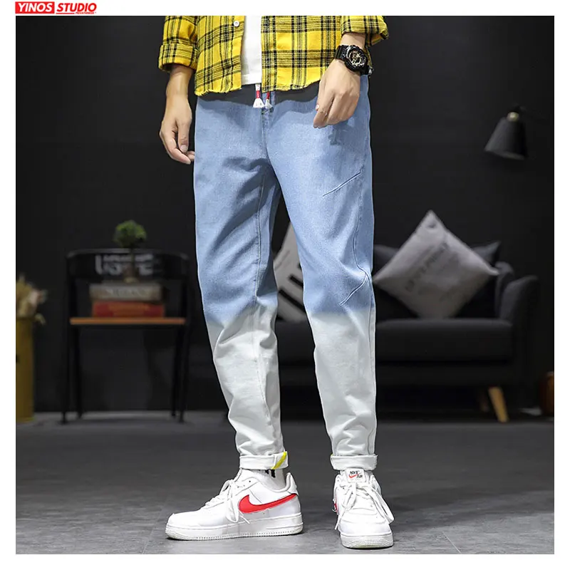 Дропшиппинг осенние японские мужские плотные брюки однотонные уличные