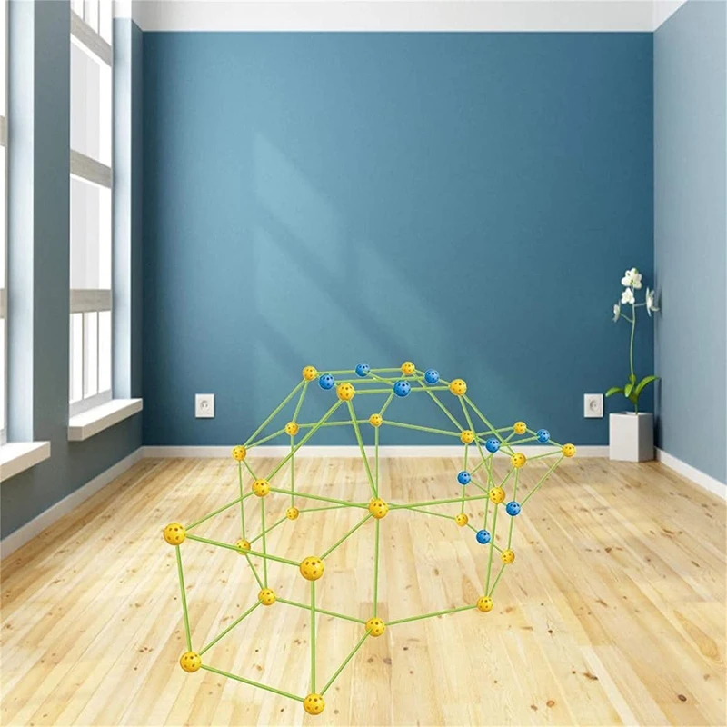 

Fort Building Kit Castles Tunnels Play Tent Tower Indoor Outdoor for Boys and Girls