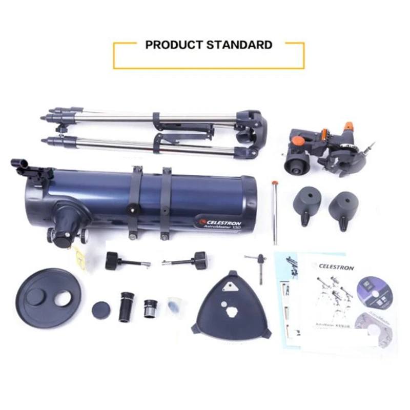 AstroMaster 130EQ 130/650 мм ньютоновской отражение астрономический телескоп HD Ночное