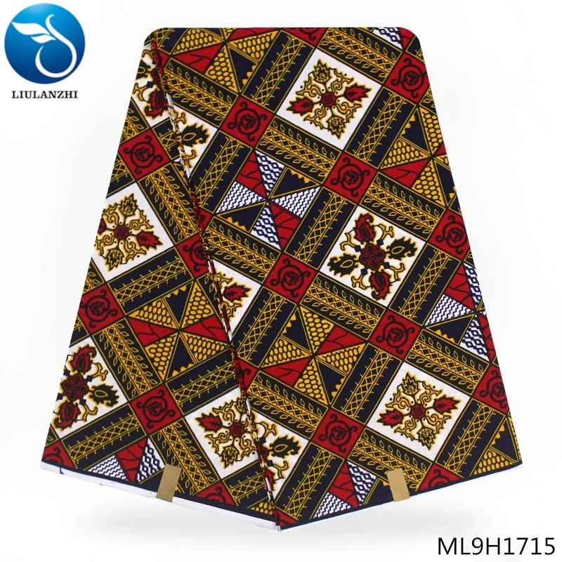 ML9H1715 LIULANZHI африканская голландская Ткань Горячая голландская печать восковой ткани голландский воск батик Ткань 6 ярдов африканская Анкара ткань ML9H1701-ML9H1727 - Цвет: ML9H1715