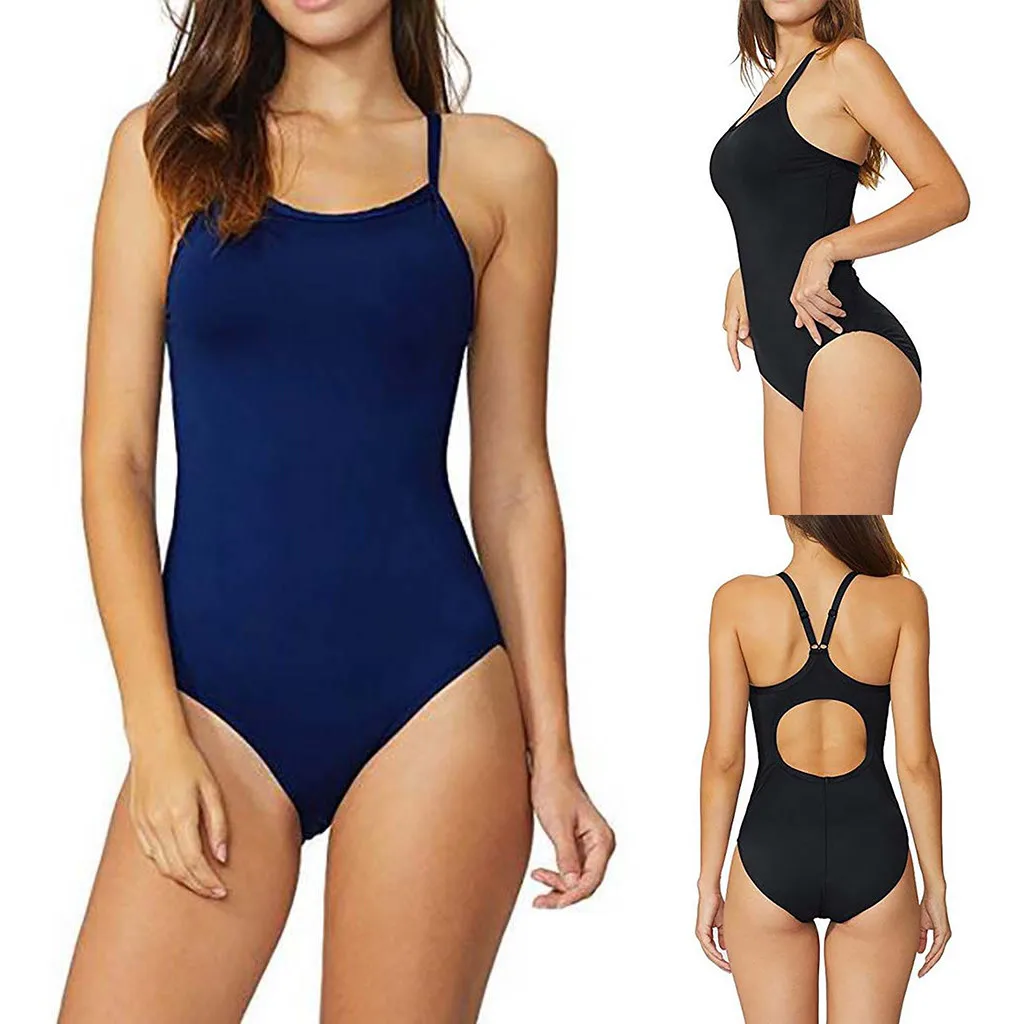 Женский купальный костюм с регулируемым ремешком и высокой талией летний