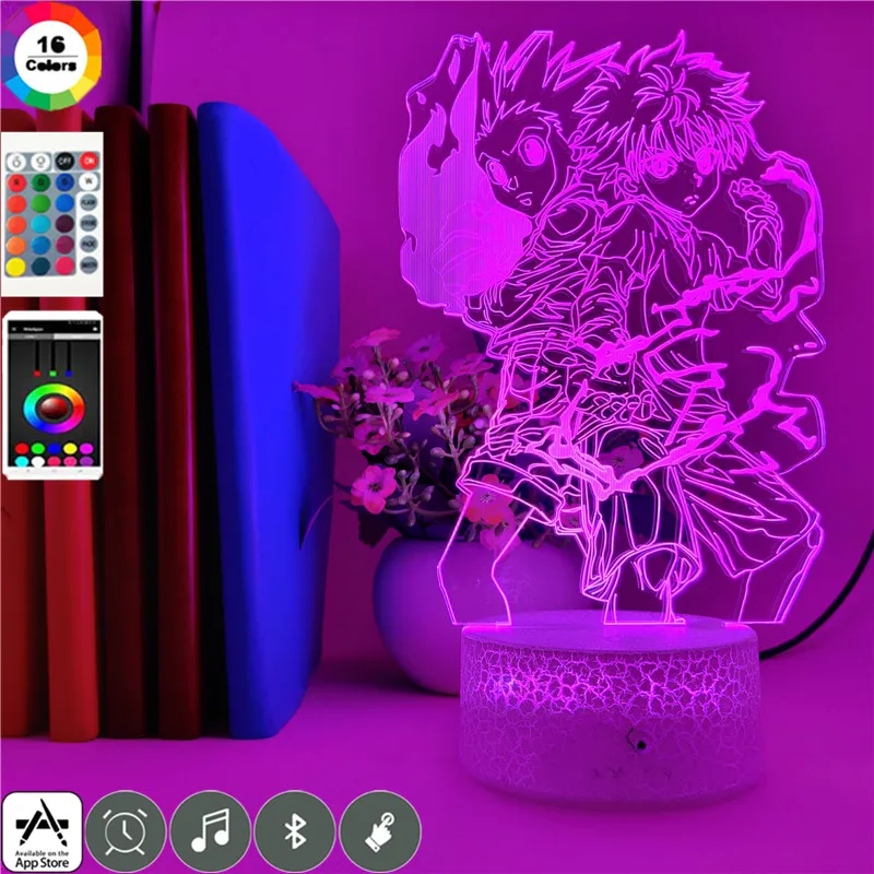 3d лампа Аниме Драконий жемчуг Охотник х Гон и хоть рисунок ночной Светильник для