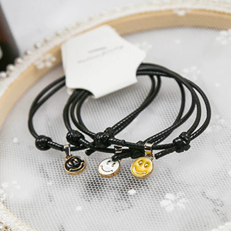 Новинка 3 шт./компл. браслеты для женщин ручной работы Регулируемый веревочный