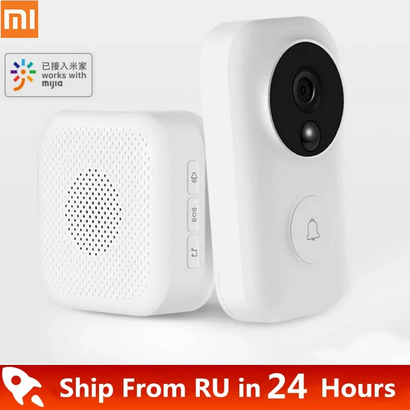 Беспроводной дверной звонок Xiaomi Zero AI с функцией распознавания лица Инфракрасное