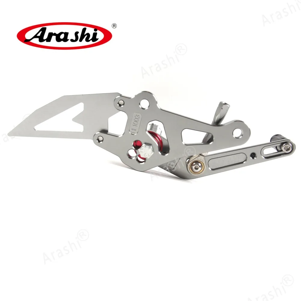 Arashi CNC регулируемые Подножки для YAMAHA MT 07 FZ 07 Rider задние наборы Rearset подставка для ног