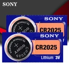 Аккумулятор кнопочный SONY cr2025, литиевая батарейка для часов, калькуляторов, веса, 2 шт.лот, 3 в