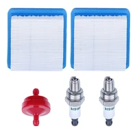 2pcs air filter spark plug for briggs stratton 625 650 675 lawn mowers replaces 491588 399959 491588s engine
