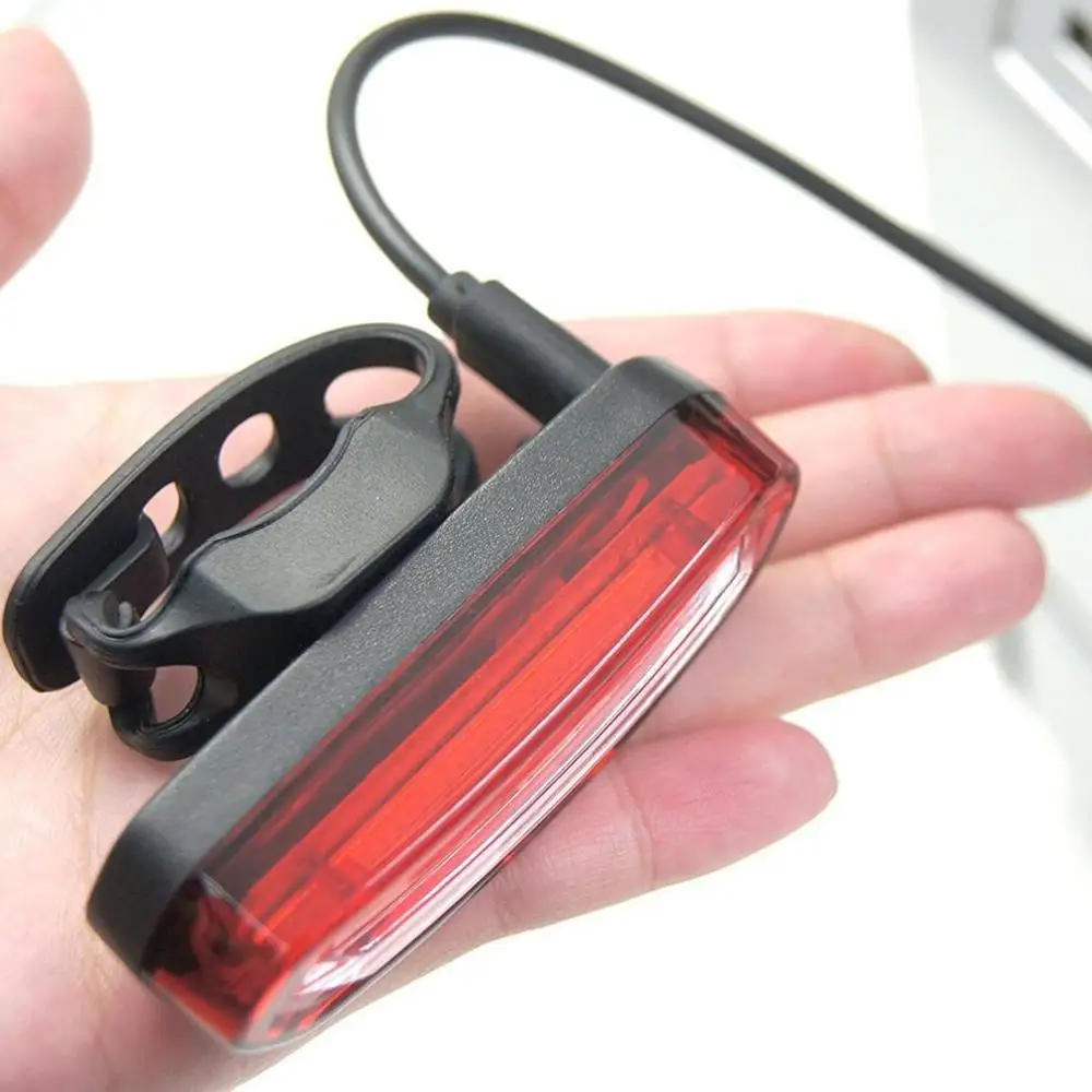 

Bicycle Taillights Usb Charging Mountain Bike Accessories Rear Warning Lights Night Laser Bicycle Lights Flashing