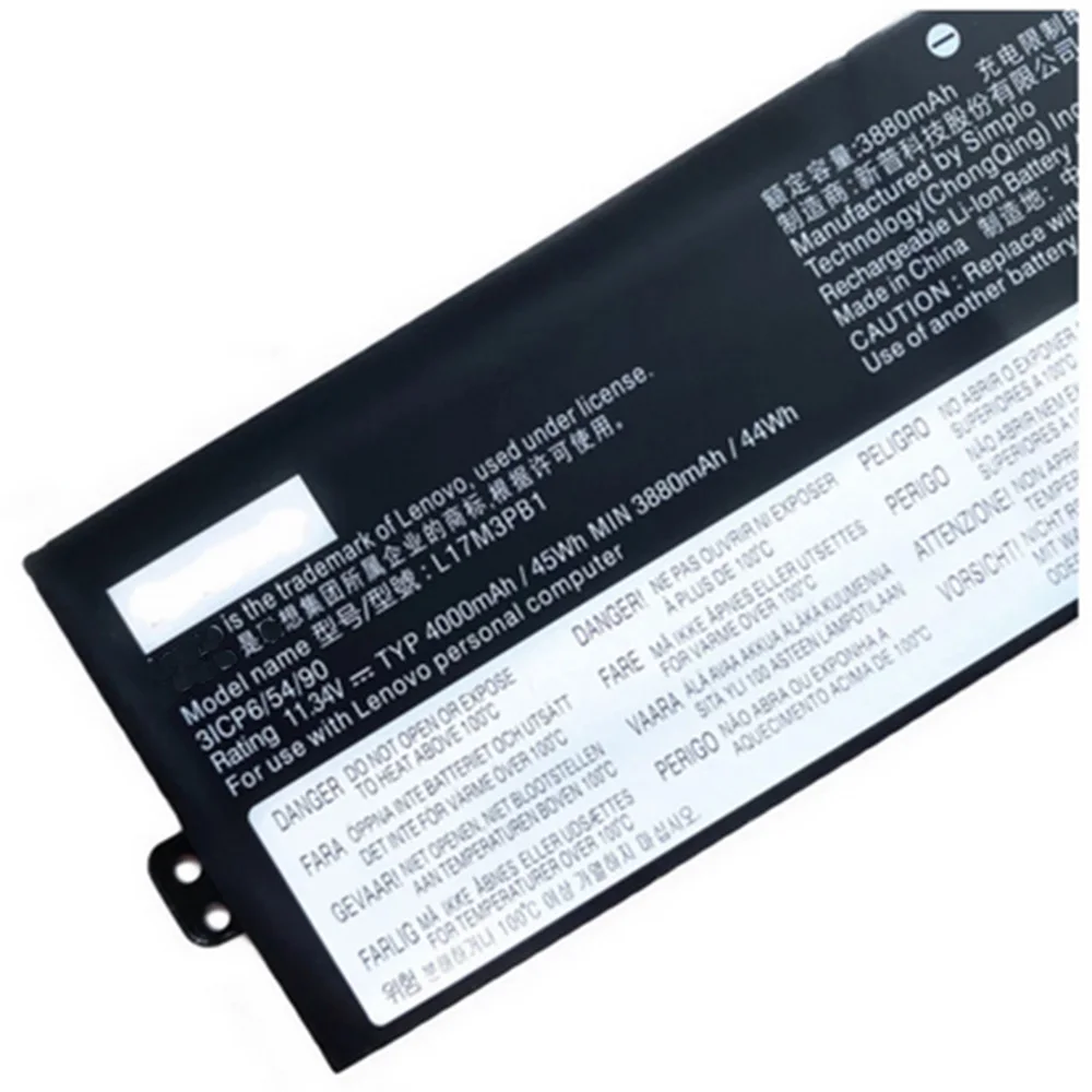 Аккумулятор для ноутбука Lenovo IdeaPad 330-15ICH-81FK0041GE 5B10R46704 L17D3PB0 5B10Q71254 3ICP6/11 34 54/90 в 45 Вт/ч