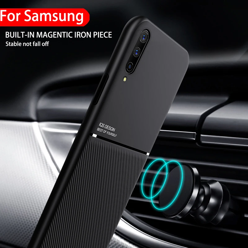 Мягкий чехол из ТПУ для Samsung Galaxy A10 A20 A30 A50 S A70 A01 A51 A71 A10S A30S A50S встроенная Магнитная