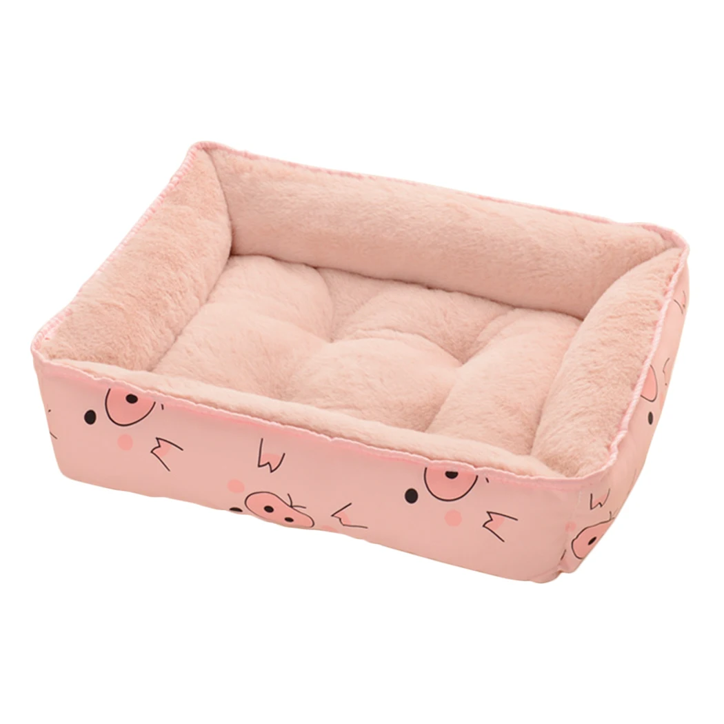 

Legendog прямоугольная кровать для собак длинная плюшевая однотонная кровать для кошек домашний коврик для средних и больших питомцев очень мя...